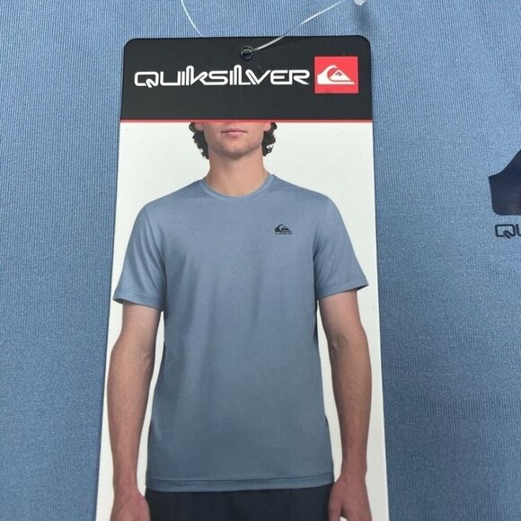 Quiksilver Mens S Blue Moisture-Wicking Short Sleeve T-Shirt 6760 - Picture 2 of 9